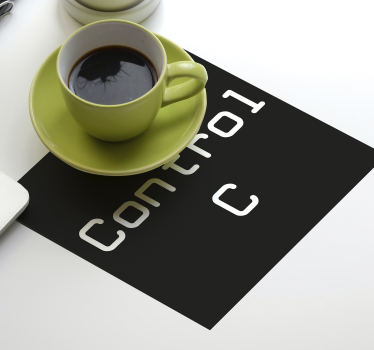 Nadzor c + control v geeky coasters - TenStickers