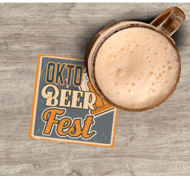 Oktoberfest beer celebration podstavek za kozarce - TenStickers