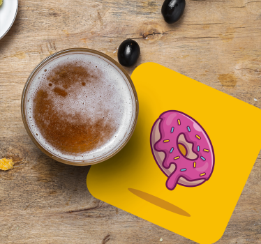 Pink iced pastry podstavek za kozarce - TenStickers
