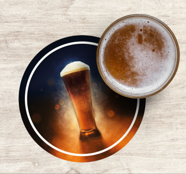 podloga za pivo iz svežega piva - TenStickers