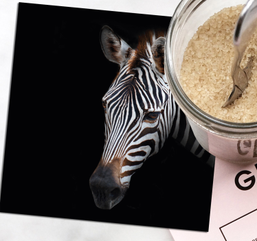 Podstavke za kozarce sodobni ilustracija zebre - TenStickers