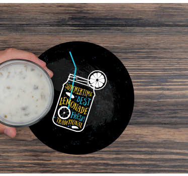 Podstavke za kozarce sodobni osvežujoča limonada - TenStickers