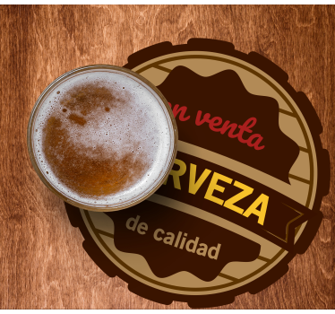 Quality brew label podstavek za kozarce pivo - TenStickers