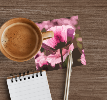 Radiant botanical motif sodobni podstavki za kozarce - TenStickers