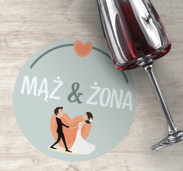 Smešni plesni par na podstavku - TenStickers