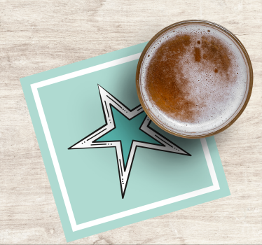 Star graphic accent podstavek za kozarce pivo - TenStickers