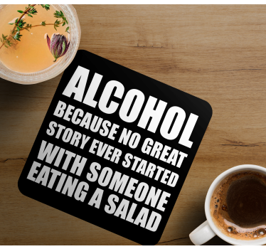 Stavek alkohol, ker nobena zgodba podloga ne govorijo podloga - TenStickers