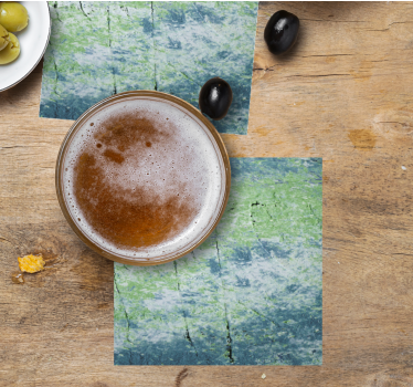 Textured green surface podstavek za kozarce pivo - TenStickers
