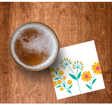 Vibrant blossom composition podstavek za kozarce - TenStickers