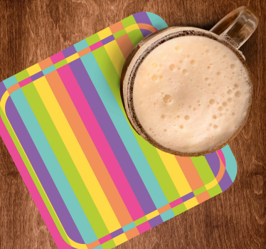 Vibrant colorful pattern podstavek za kozarce pivski - TenStickers
