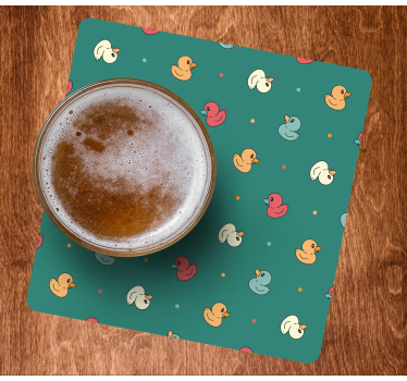 Whimsical duck pattern podstavek za kozarce - TenStickers
