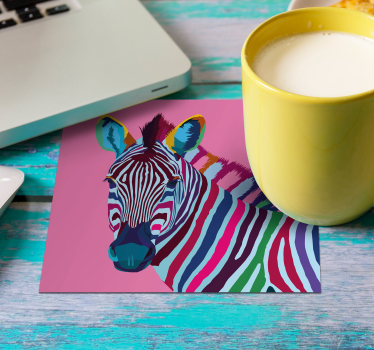 Zebra pop art sodobni podstavek - TenStickers