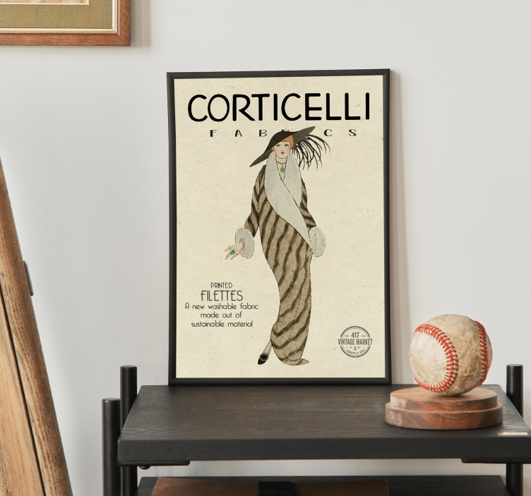 1920's fashion art deco plakat - TenStickers