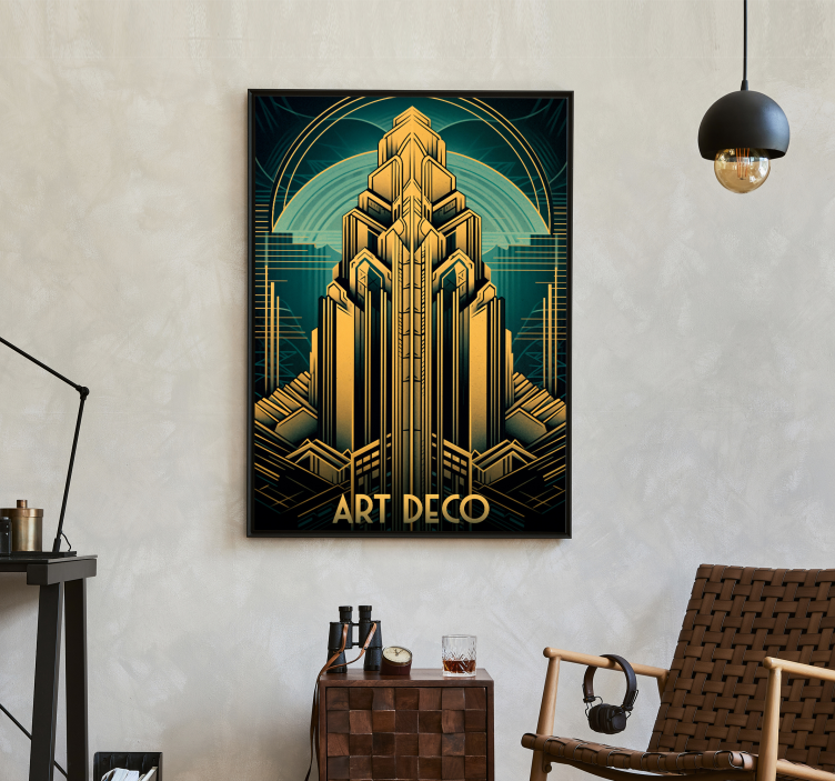 Art deco tower plakat v slogu art decoja - TenStickers