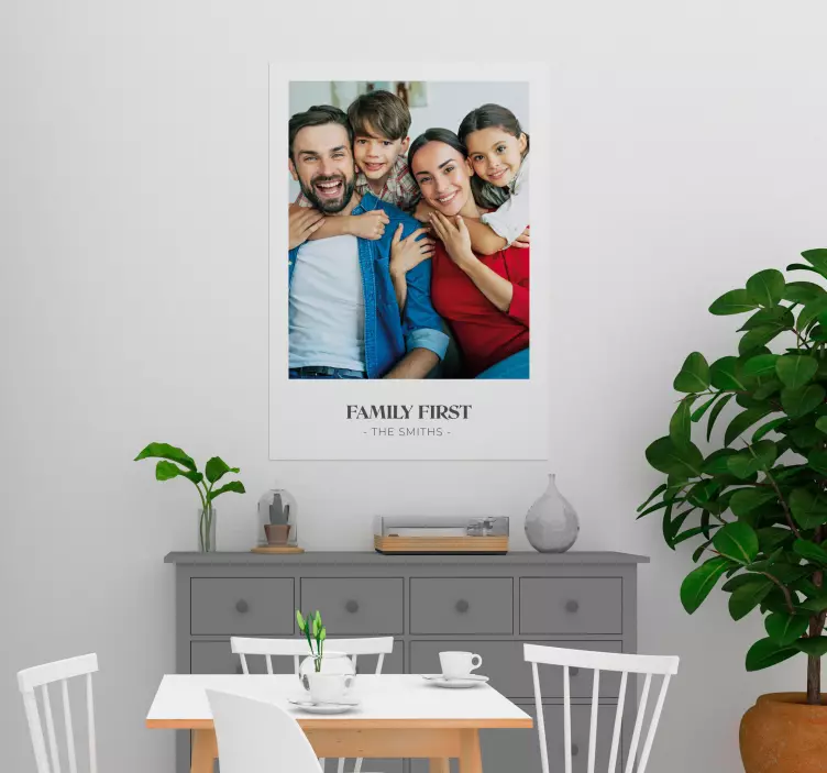 Prilagodljiv plakat družinske prve ljubezni - TenStickers