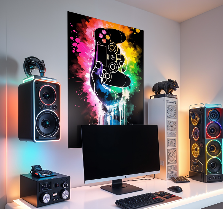 Eksplozija gamer plakat video igre - TenStickers