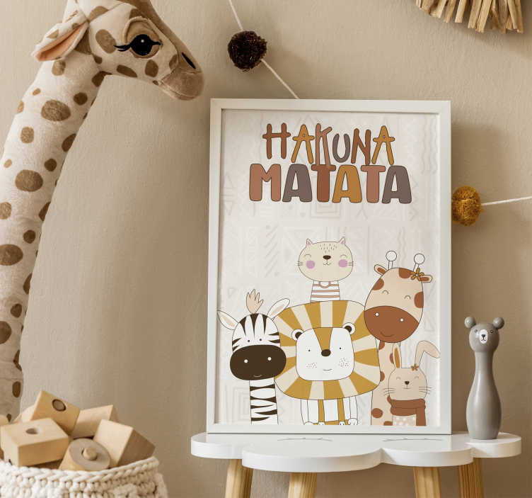Hakuna matata Plakat otroška soba - TenStickers