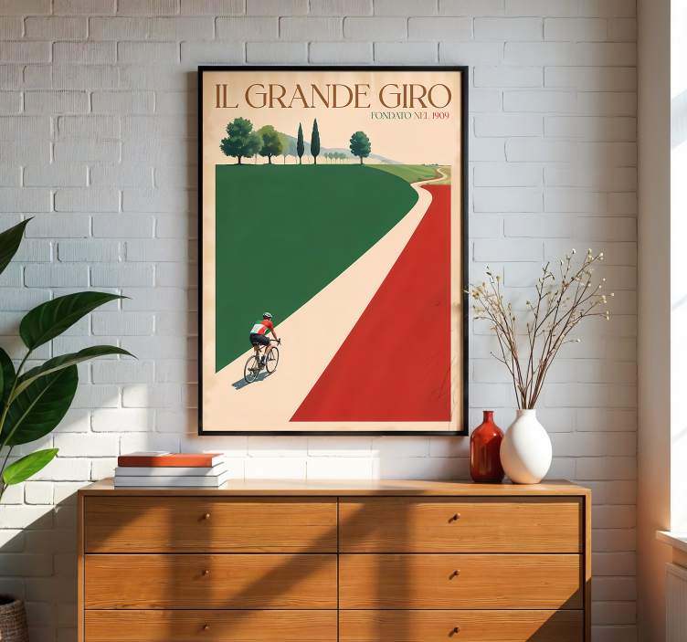 il grande giro Kolesarski plakat - TenStickers