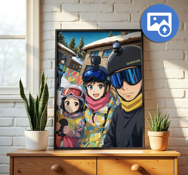 Naložite svojo sliko v stilu ghibli Osebni plakat - TenStickers