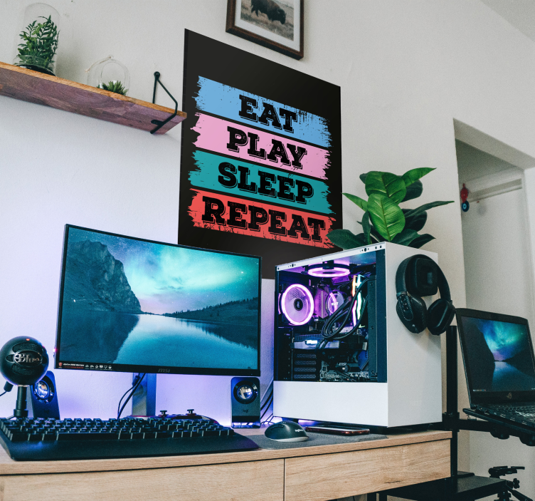 Natis plakata za igro jej spanje - TenStickers