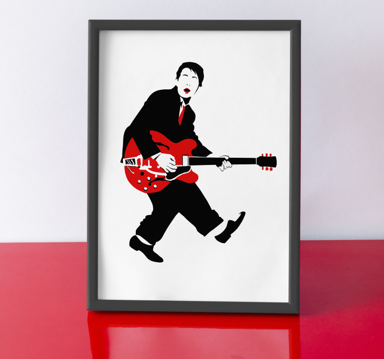 Nazaj v leto 1955 Plakat z glasbenimi motivi - TenStickers