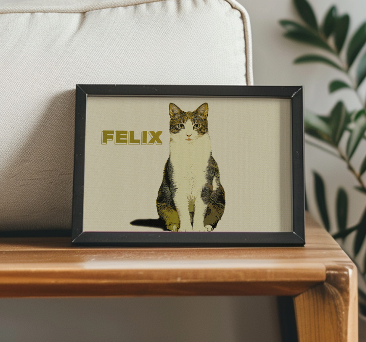 Personalizirana ilustracija pol tona Plakat z živalmi - TenStickers