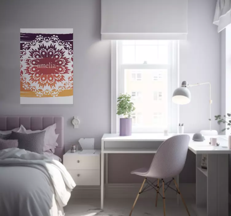 Plakat z imenom mandale po meri - TenStickers