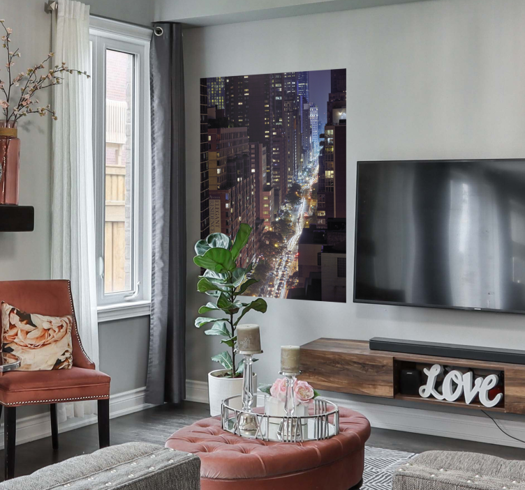 Plakat zgradb v mestu new york - TenStickers