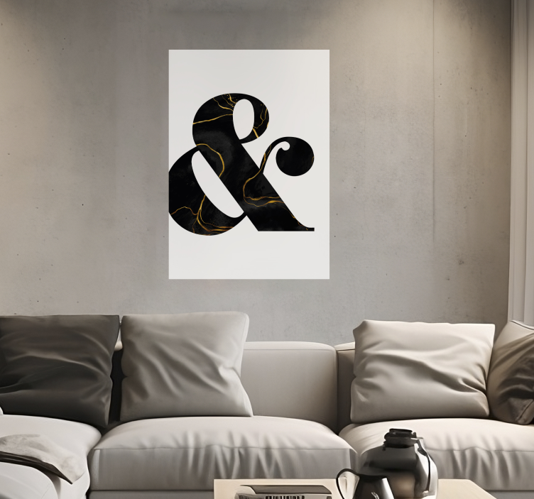 & simbol na marmorju tekstura plakat - TenStickers