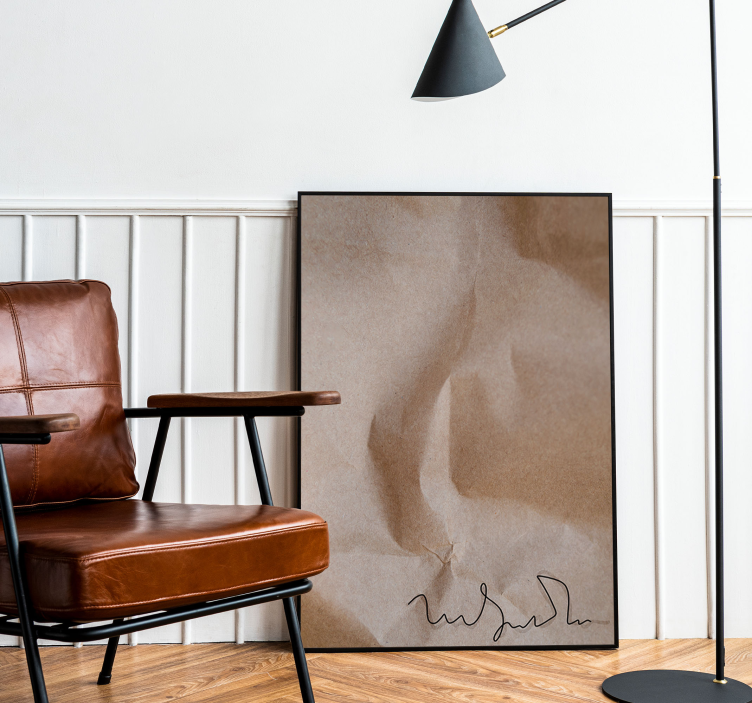 Stari podpis na papirju Abstraktni plakat - TenStickers