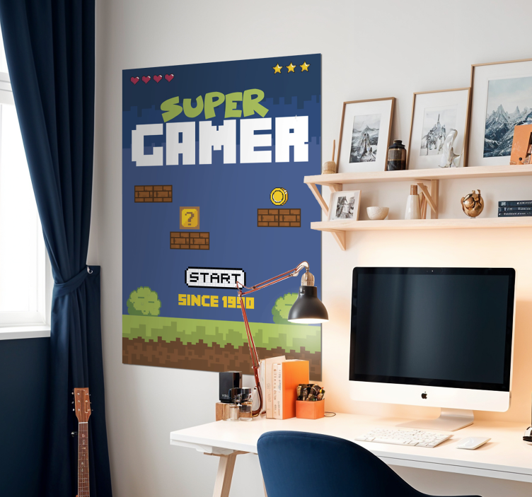 super gamer retro stil plakat video igre - TenStickers