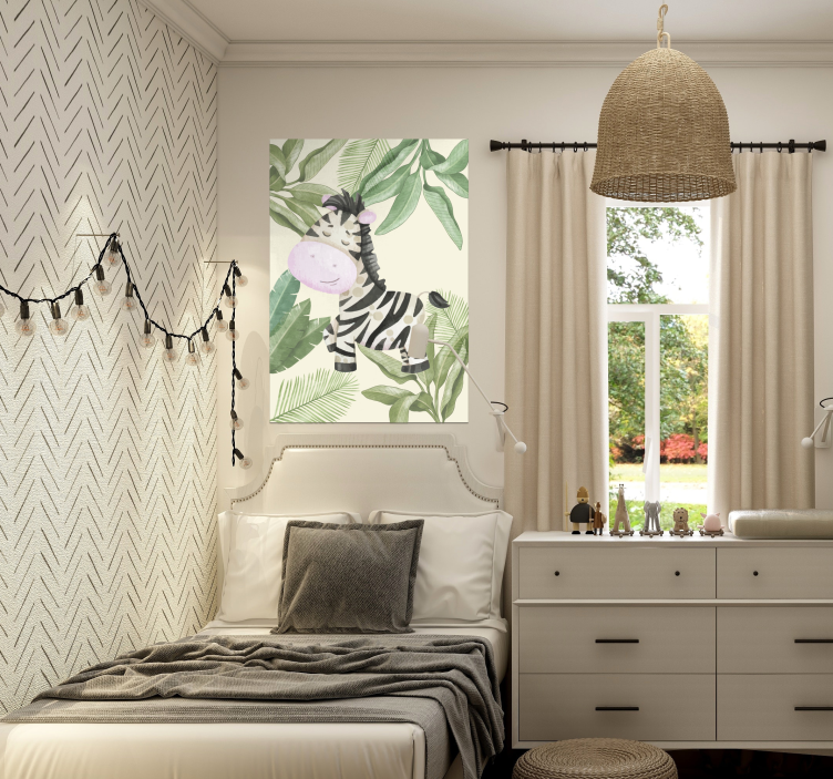 živalski plakat zebra iz džungle - TenStickers