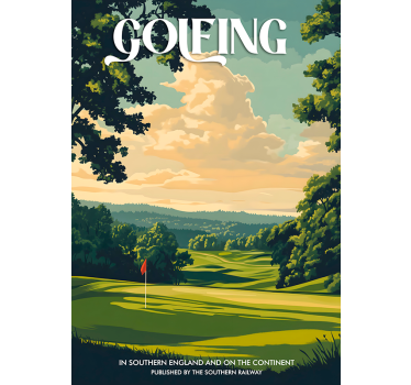 Starinska golfska pokrajina Plakat šport - TenStickers