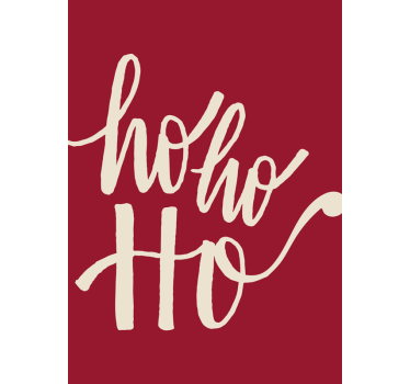 Ho ho ho božični plakat za praznično vzdušje - TenStickers