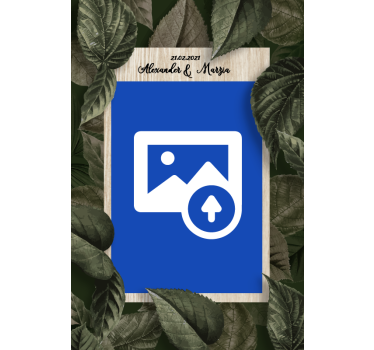 Wedding hands and bouquet plakat za praznovanja - TenStickers