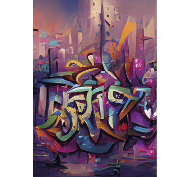 Plakat z uličnimi grafiti - TenStickers