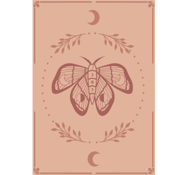 Boho plakat z metulji - TenStickers
