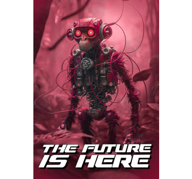 Robotna Opica Plakat najstniška soba - TenStickers