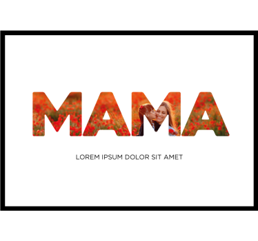 Mama, ljubim te. Dnevniški plakat - TenStickers
