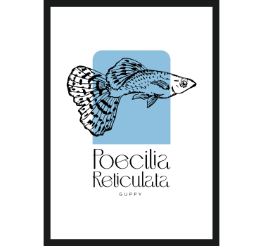 Ribič gupij Plakat podvodnega sveta - TenStickers