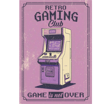 Retro Igralni Klub Plakat najstniška soba - TenStickers
