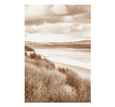 Sepia toni obalne pokrajine Plakat krajine - TenStickers