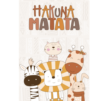 Hakuna matata Plakat otroška soba - TenStickers