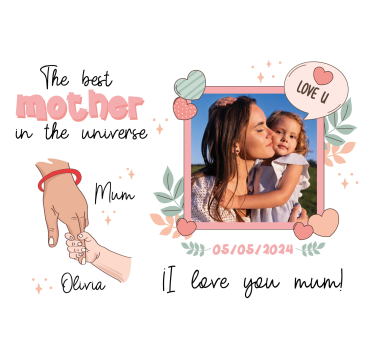 Najboljša mama v vesolju Dnevniški plakat - TenStickers