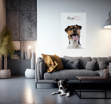 Stenski plakat po meri pasja ljubezen - TenStickers
