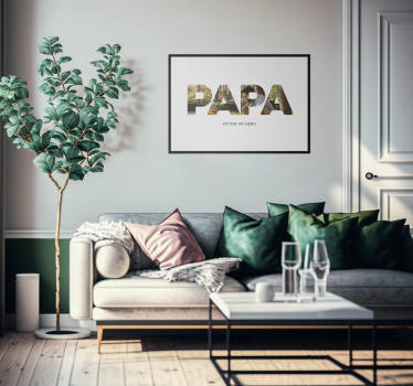 Papa, moj junak Dnevniški plakat - TenStickers