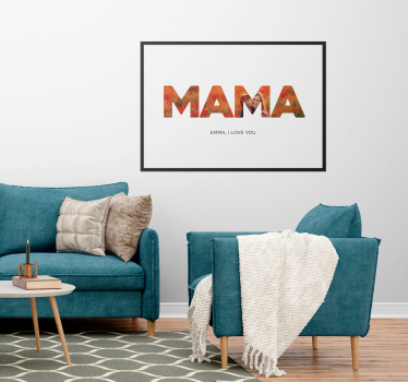 Mama, ljubim te. Dnevniški plakat - TenStickers