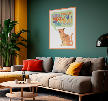 Mačke meow. Plakat otroška soba - TenStickers
