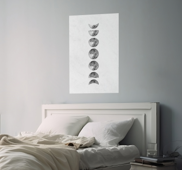 Faze luninega mesecaFaze luninega meseca Plakat - TenStickers