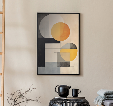 Geometrijske oblike Abstraktni plakat - TenStickers